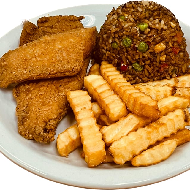 Fish N' Latin Rice Bowl.