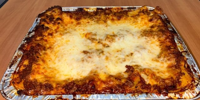 Beef Lasagna.